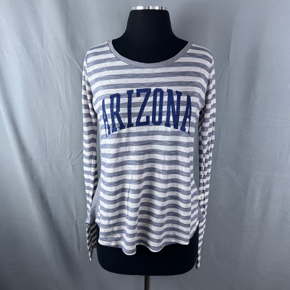 Venley Blouse Top Womens Medium Multi Arizona Graphic Print Cotton High Low Hem